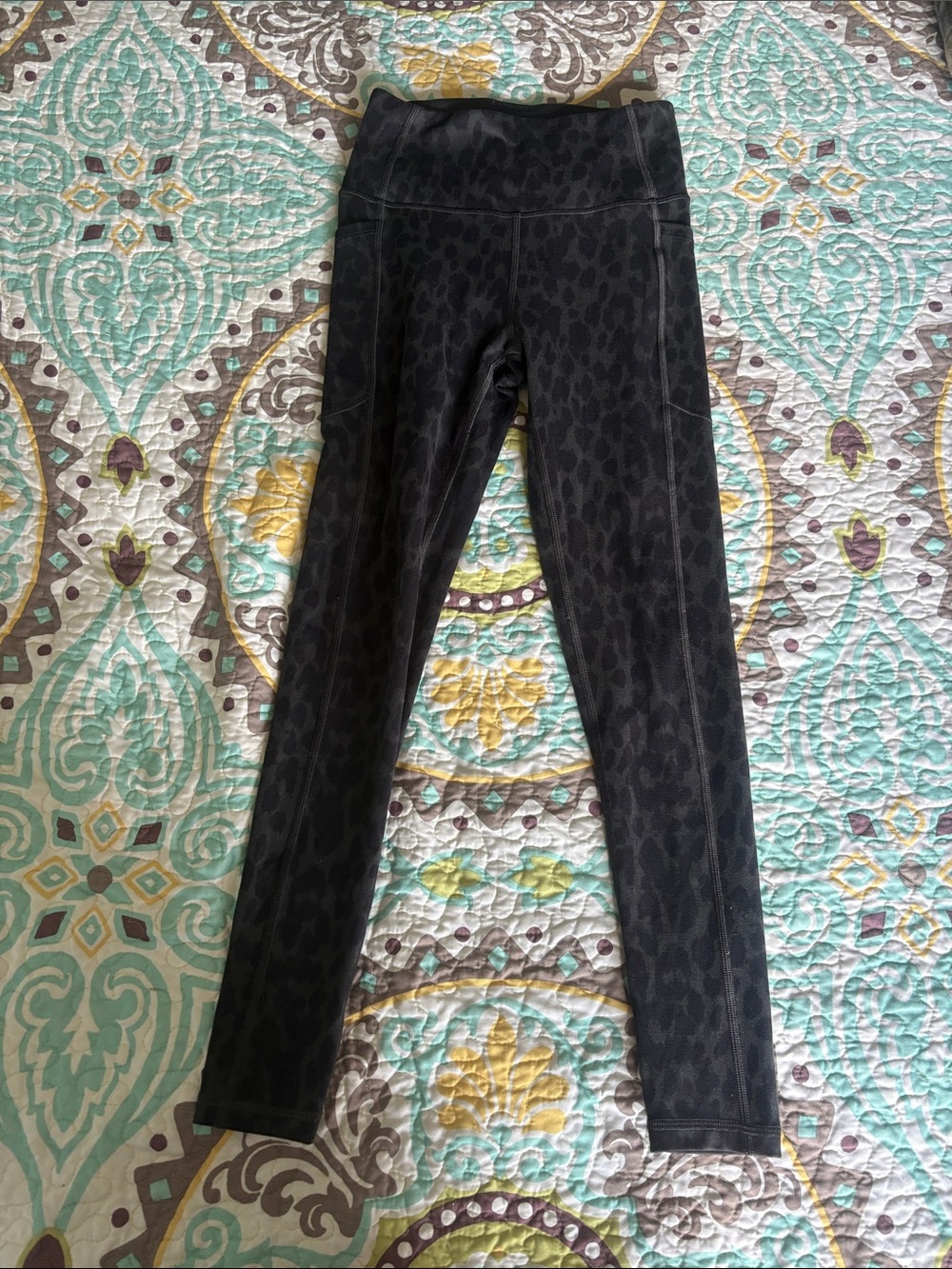 Victoria’s Secret Black Leopard Print High-Waist Leggings